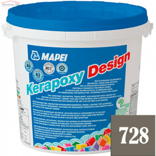 Фуга для плитки Mapei Kerapoxy Design N728 серый цемент (3 кг)